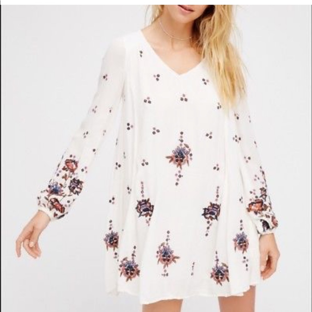 Free People Oxford Embroidered Mini dress